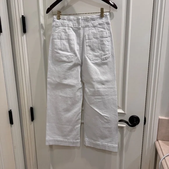 Maeve White Wide Leg Pants - Picture 6 of 7